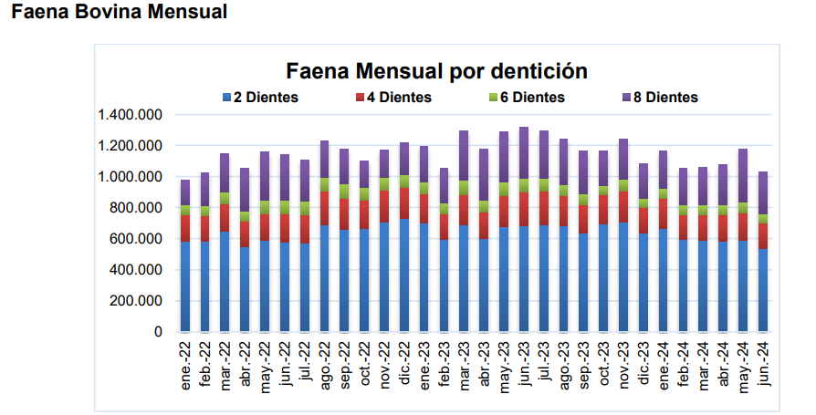 Faena, vacunos, 2023