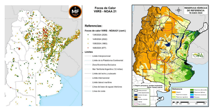 Incendios, focos de calor, alerta