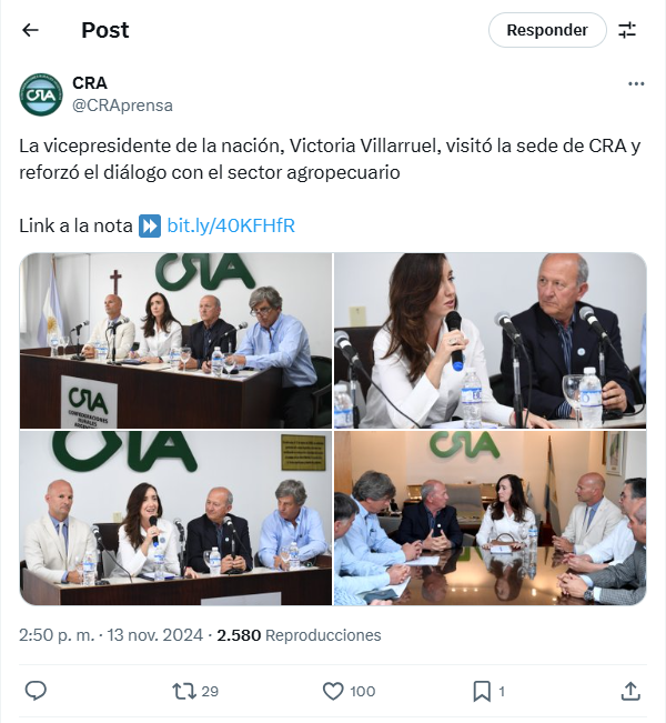 Victoria Villarruel, CRA, campo