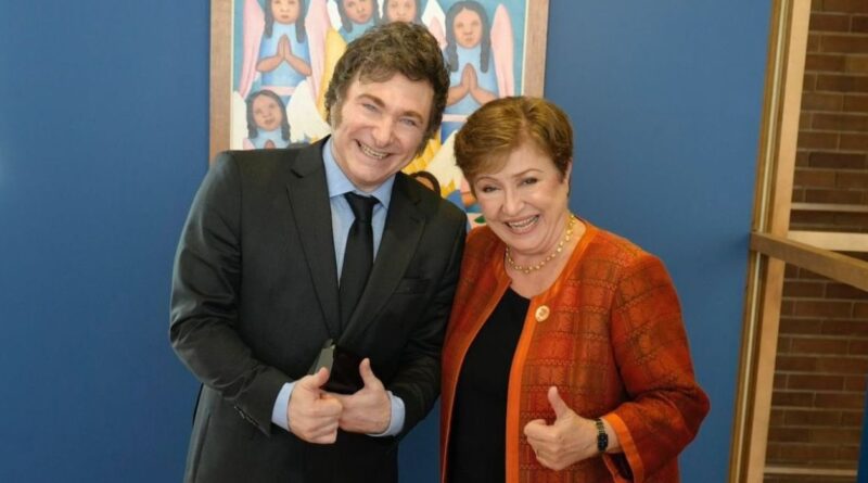 javier milei, kristalina georgieva