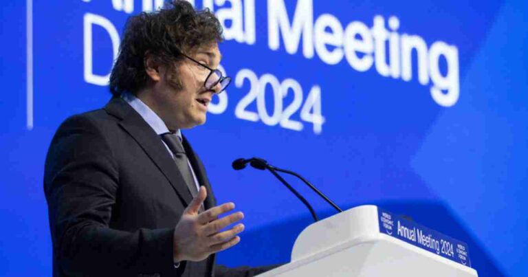 Javier Milei, Foro de Davos