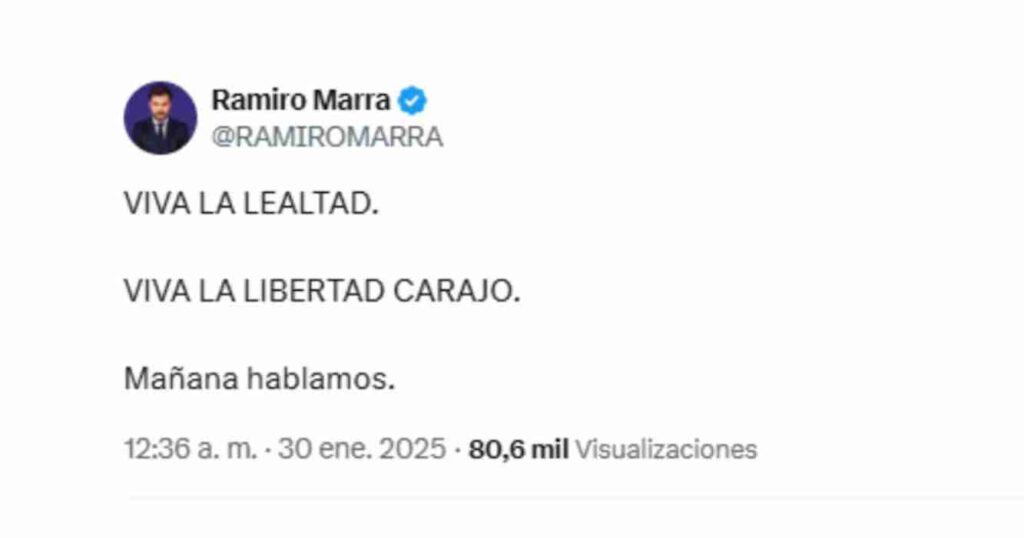 Ramiro Marra, Libertad Avanza