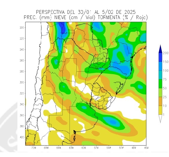 Verano 2025, lluvias