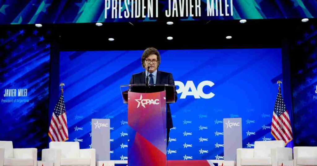 Javier Milei, CPAC, Trump