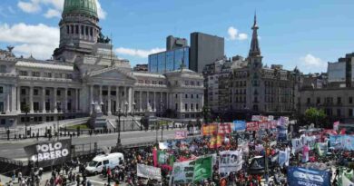 Congreso, protesta, marcha