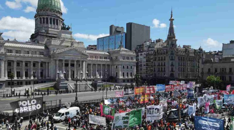 Congreso, protesta, marcha