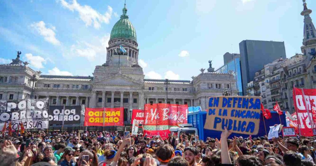 Congreso, protesta, marcha